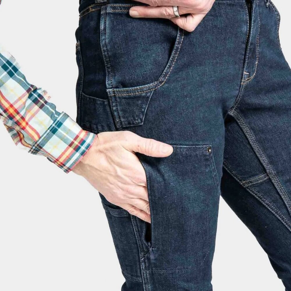 Dark Blue Women's Work Jeans Dovetail hemp 4 x 30